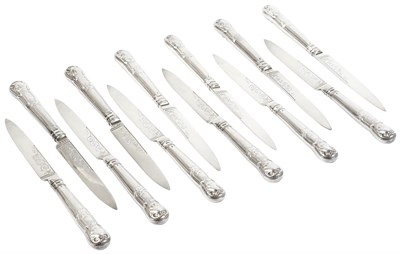 Lot 860 - Set of Twelve George III Sterling Silver-Gilt...