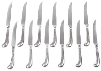 Lot 861 - Set of Twelve English Sterling Silver Steak...