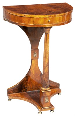 Lot 129 - North European Biedermeier Walnut and...