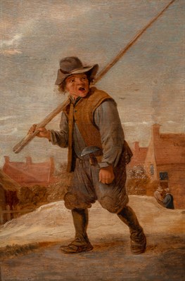 Lot 32 - After David Teniers The Chimney Sweep Oil on...
