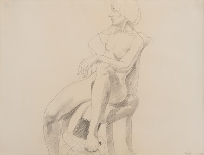 Lot 75 - Philip Pearlstein American, b. 1924 Seated...