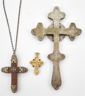 Lot 256 - Group of Three Russian Style Silver-Gilt,...