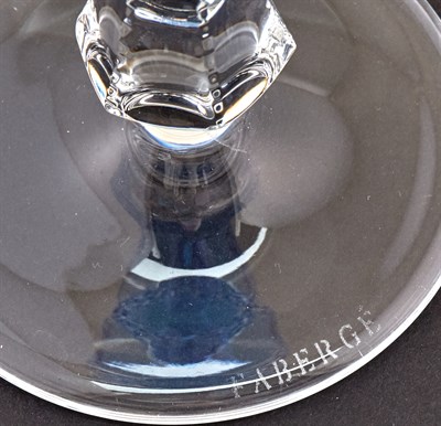 Lot 260 - Set of Six Modern Fabergé Colored Glass Odessa...