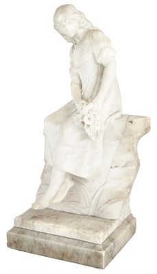 Lot 82 - Louis Ernest Barrias French, 1841-1905 Seated...