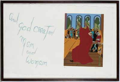 Lot 94 - Jacob Lawrence (1917-2000) AND GOD CREATED MAN...