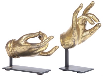 Lot 886 - Two Southeast Asian Gilt Patinated Metal...