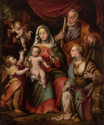 Lot 56 - Attributed to Orazio Samacchini The Holy...