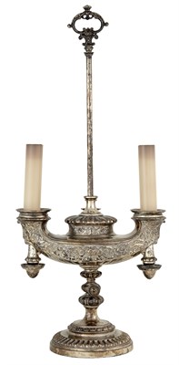 Lot 223 - W. & W. Silver Plate Adjustable Table Lamp...
