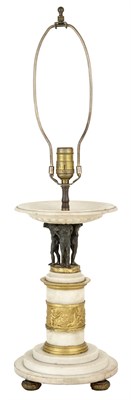 Lot 103 - Empire Style Gilt and Patinated Bronze and...