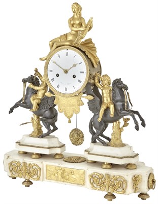 Lot 114 - Louis XVI Style Gilt and Patinated Bronze and...