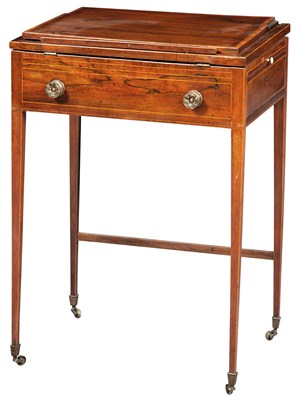 Lot 345 - George III Rosewood, Tulipwood and Mahogany...