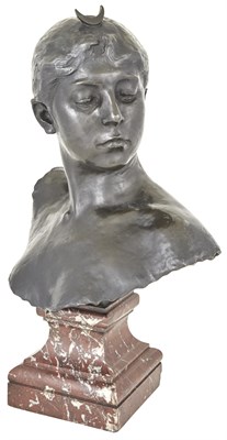 Lot 308 - French Patinated Bronze Bust of Diana After...