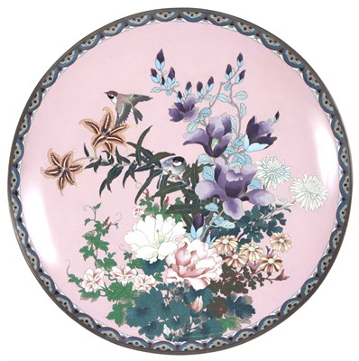 Lot 167 - Japanese Bird and Floral Decorated Pink Ground...