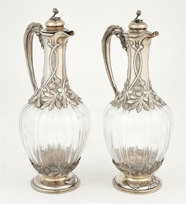 Lot 240 - Pair of French Silver-Gilt Mounted Rock...
