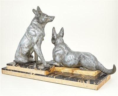 Lot 309 - Art Deco Cold-Painted and Patinated Spelter...