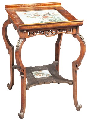 Lot 183 - Asian Style Beechwood and Brass-Mounted Table...