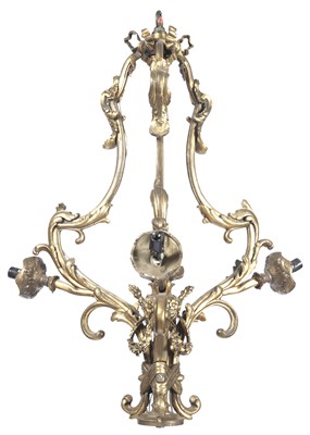 Lot 328 - Louis XV Style Gilt-Metal Cage-Form Four-Light...
