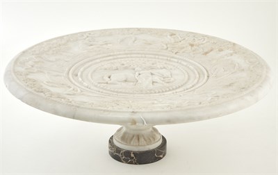 Lot 111 - Neoclassical Style Carved White Marble and...