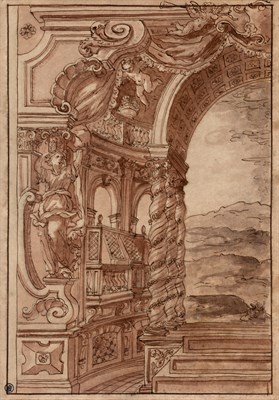 Lot 20 - Manner of Giuseppe Gaulli Bibiena Design for...
