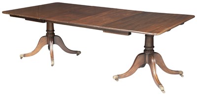 Lot 361 - Regency Style Mahogany Two-Pedestal Dining...