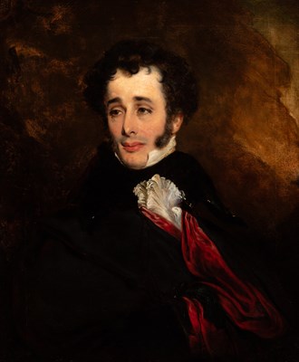 Lot 74 - Circle of Sir Thomas Lawrence Portrait of a...