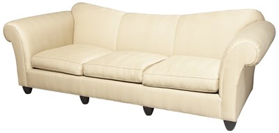 Lot 300 - Baker Upholstered Three-Cushion Sofa Height 36...