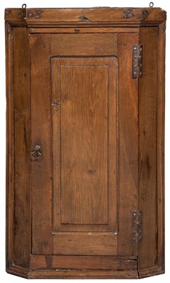 Lot 265 - English Oak Joined Hanging Corner Cupboard...