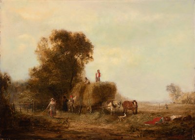 Lot 78 - George Cole English, 1810-1883 Harvest Time...