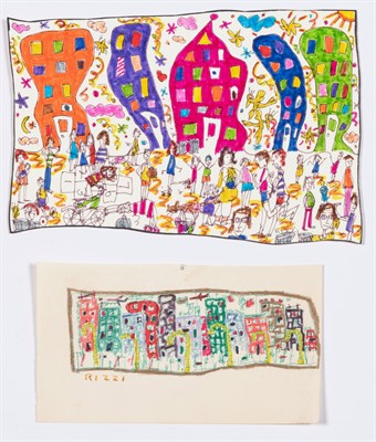 Lot 91 - James Rizzi American, 1950-2011 (i) Cityscape...