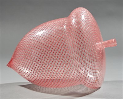 Lot 502 - Dante Marioni Venetian Style Red Reticello...