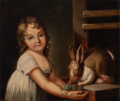 Lot 70 - English School 19th century Little Girl...