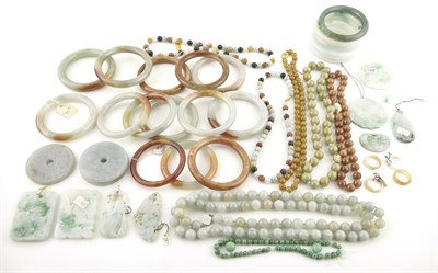 Lot 206 - Large Assortment of Small Chinese Jade and...