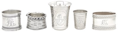 Lot 159 - Group of Russian Silver Articles Various...