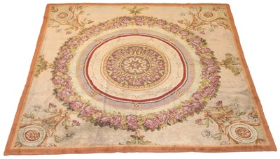 Lot 442 - Directoire Savonnerie Carpet Fragment France,...