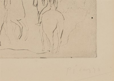 Lot 33 - Pablo Picasso (1881-1973) L'ABREUVOIR (CHEVAUX...
