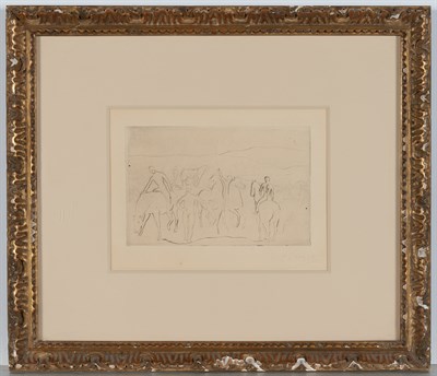 Lot 33 - Pablo Picasso (1881-1973) L'ABREUVOIR (CHEVAUX...