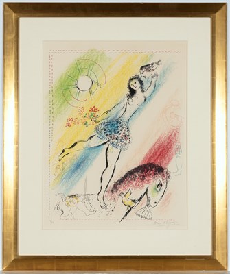 Lot 24 - Marc Chagall (1887-1985) L'ÉCUYÈRE (MOURLOT...
