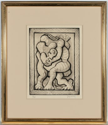Lot 26 - Jacques Lipchitz (1891-1973) COUPLE ET ENFANT...