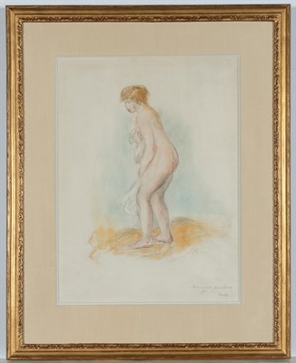 Lot 9 - Pierre-Auguste Renoir (1841-1919) BAIGNEUSE...