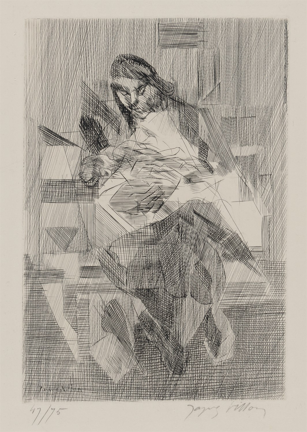 Lot 19 - Jacques Villon (1875-1963) MATERNITÉ...