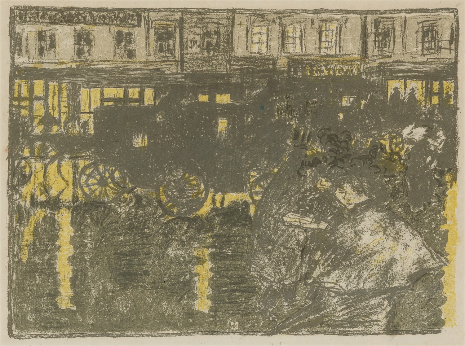 Lot 4 - Pierre Bonnard (1867-1947) RUE, LE SOIR, SOUS...