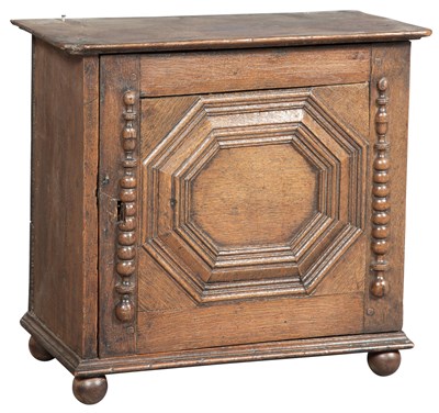 Lot 149 - English Oak Joined Mural Spice Cabinet 17th...