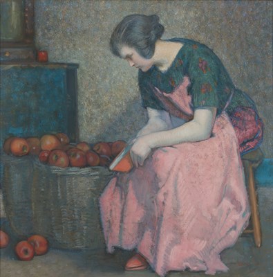 Lot 92 - Myron Barlow American, 1873-1937 Lady with...