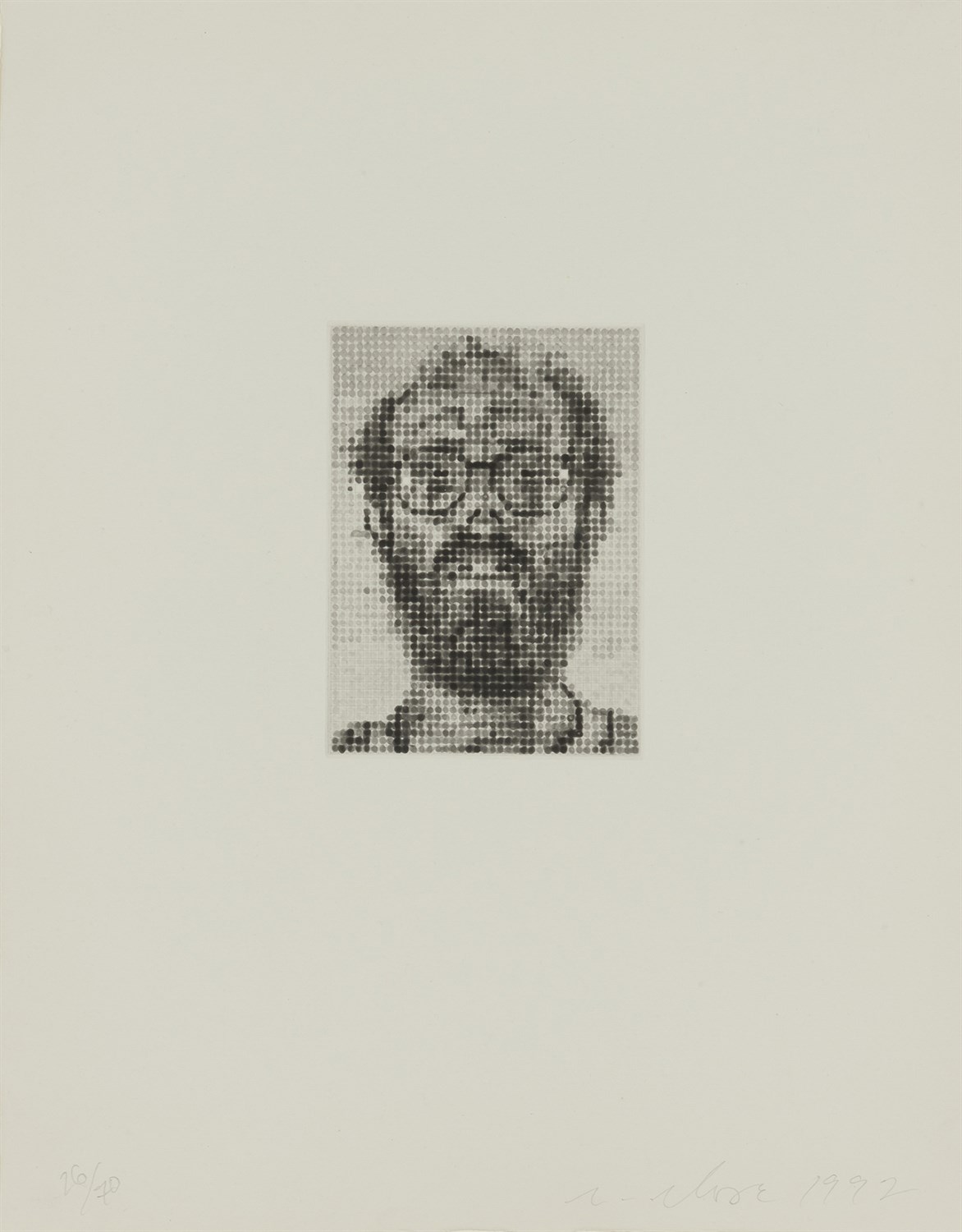 Lot 67 - Chuck Close (b. 1940) SELF-PORTRAIT Aquatint,...