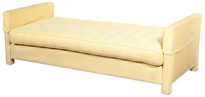 Lot 38 - Yellow Upholstered Daybed Charles H. Beckley,...