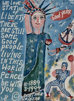 Lot 91 - Bertha Halozan Austrian/American, 1917-2004...
