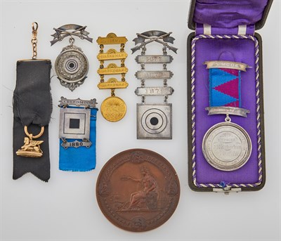 Lot 29 - Medals and Fob A small yet interesting group...