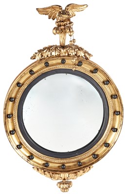 Lot 264 - Classical Giltwood and Part Ebonized Convex...