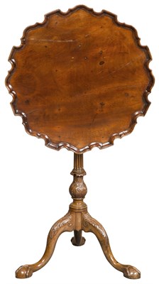 Lot 43 - George II Style Mahogany Tilt Top Tripod Table...