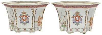 Lot 42 - Pair of Chinese Export Style Armorial...